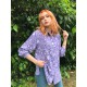 Lila Oversize Vintage Gömlek